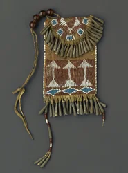 Frauen-Gürteltasche, möglicherweise Ute oder Kiowa, 1880-90